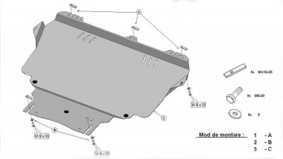 Hasplåt Ford C-Max från 2010-2019