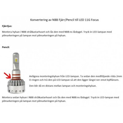 LED Strålkastarlampor 11G Xtreme
