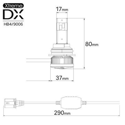 LED Strålkastarlampor Xtreme DX - LED-konvertering för bilar med xenon-/halogenstrålkastare