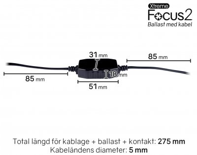 LED Strålkastarlampor Xtreme Focus 2 - Samma perfekta ljusbild, snäppet mer styrka