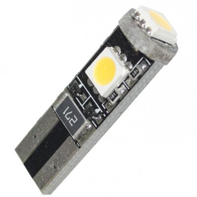 Diodlampa 12V 3xSMD Canbus W5W
