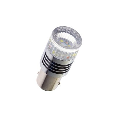 LED-lampa 6 x Cree BAY15d Xenonvit/Gul