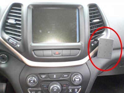 Mobilhållare Jeep Cherokee från 2014-