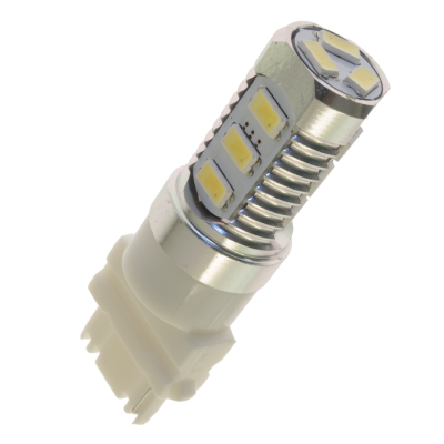 Diodlampa vit 12 LED P27W/3156