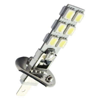 Ledlampa 12V 12xSMD Xenonvit H1