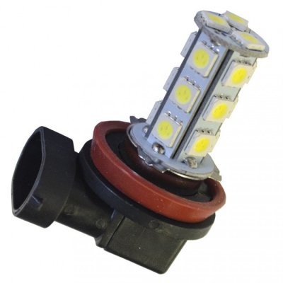 Ledlampa 12V 18xSMD Xenonvit H11