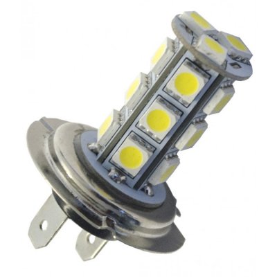 Ledlampa 12V 18xSMD Vit H7