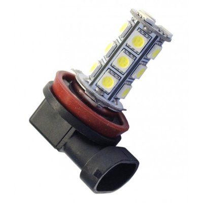 Ledlampa 12V 18xSMD Xenonvit H8