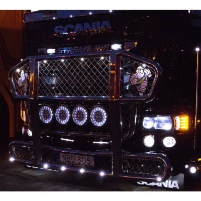 LED Extraljus 9" 75W Hi-Lux med parkeringsljus