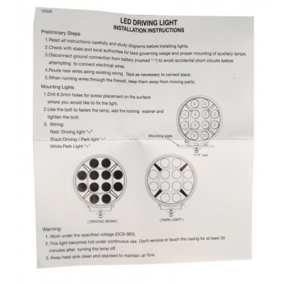 Castor7 LED Extraljus 180 mm (7") 60W