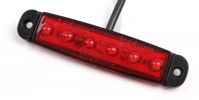 Supertunt positionsljus med 6xLED 12-24V E-märkt