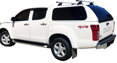 Flakkåpa med öppningsbara rutor till Isuzu D-Max (Dubbelhytt) från 2012-