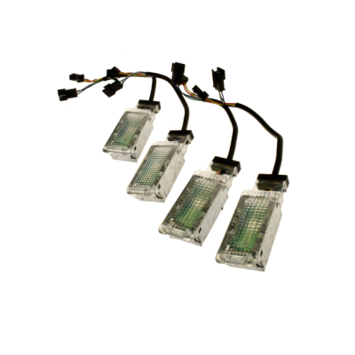 Fotstegsbelysning till VW samt Skoda. RGB-kit 4, Mobilstyrd