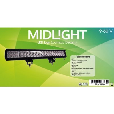 Midlight LED-ramp - 505 mm (20"), 126W, 9-60V