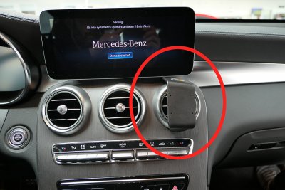 Mobilhållare Mercedes GLC från 2016-2023