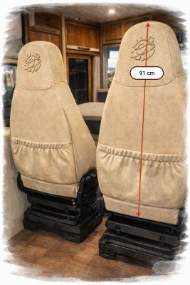 Dimensions of your seat, rear side