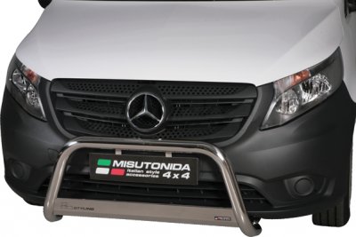 Låg frontbåge i Rostfritt stål till Mercedes-Benz Vito 2015-