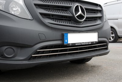 Nedre Grill Mercedes Vito 2014-2020. För bilar med olackerad stötfångare.