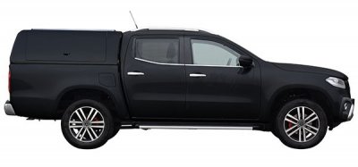 Force Pro flakkåpa med öppningsbara sidoluckor till Mercedes X-klass från 2017-