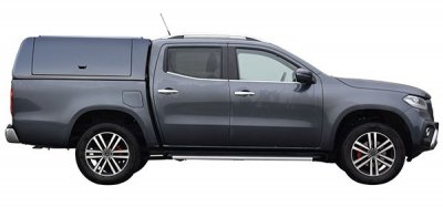 Force Pro flakkåpa med öppningsbara sidoluckor till Mercedes X-klass från 2017-