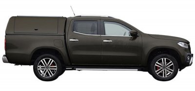 Force Pro flakkåpa med öppningsbara sidoluckor till Mercedes X-klass från 2017-