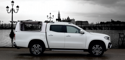 Force Pro flakkåpa med öppningsbara sidoluckor till Mercedes X-klass från 2017-