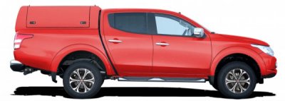 Force Pro flakkåpa med öppningsbara sidoluckor till Fiat Fullback (Dubbelhytt) från 2016-