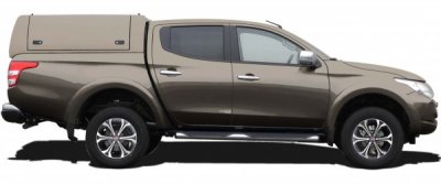 Force Pro flakkåpa med öppningsbara sidoluckor till Fiat Fullback (Dubbelhytt) från 2016-