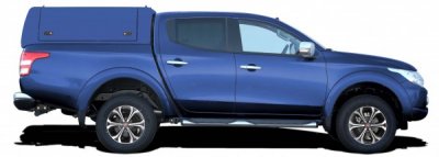 Force Pro flakkåpa med öppningsbara sidoluckor till Fiat Fullback (Dubbelhytt) från 2016-