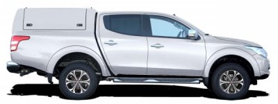 Force Pro flakkåpa med öppningsbara sidoluckor till Mitsubishi L200 (Dubbelhytt) från 2016-