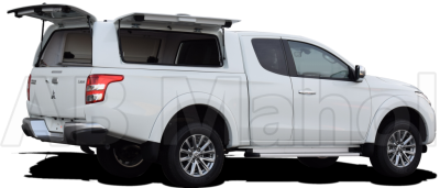 Force Pro flakkåpa med öppningsbara sidoluckor till Fiat Fullback (Club Cab) från 2016-