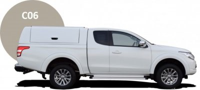 Force Pro flakkåpa med öppningsbara sidoluckor till Fiat Fullback (Club Cab) från 2016-