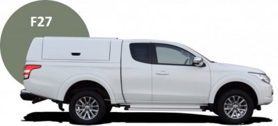 Force Pro flakkåpa med öppningsbara sidoluckor till Fiat Fullback (Club Cab) från 2016-