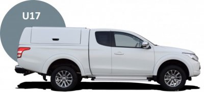 Force Pro flakkåpa med öppningsbara sidoluckor till Fiat Fullback (Club Cab) från 2016-