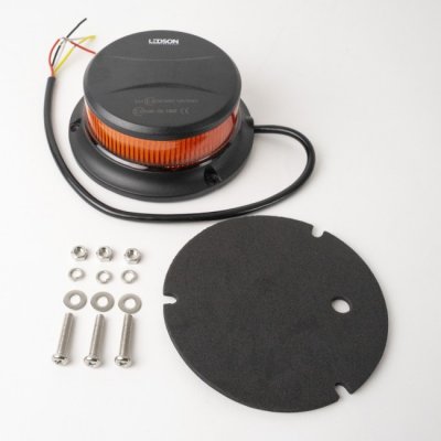 LEDSON Varningsljus SLIM | LED | Planmontage, Magnetfäste eller Stolpfäste | ECE R65/R10