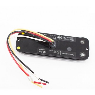 LED-blixtljus med Halo-ring i Vitt, Rött och Orange | ECE R65/R10/R91 | 12-24V