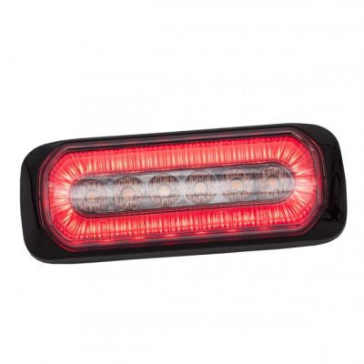 LED-blixtljus med Halo-ring i Vitt, Rött och Orange | ECE R65/R10/R91 | 12-24V