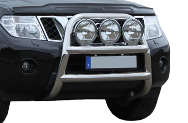 Frontbåge i Rostfritt stål till Nissan Navara från 2010-2015 (Polerad (till kromglans))