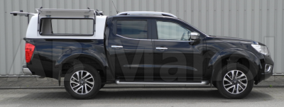 Force Pro flakkåpa med öppningsbara sidoluckor till Nissan Navara (Dubbelhytt) från 2015-