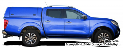 Force Pro flakkåpa med öppningsbara sidoluckor till Nissan Navara (1,5 hytt) från 2015-