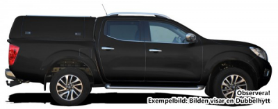Force Pro flakkåpa med öppningsbara sidoluckor till Nissan Navara (1,5 hytt) från 2015-