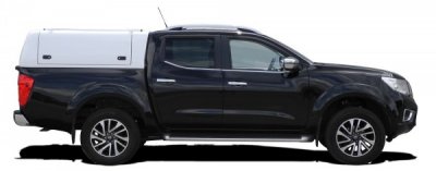 Force Pro flakkåpa med öppningsbara sidoluckor till Nissan Navara (Dubbelhytt) från 2015-