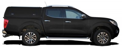 Force Pro flakkåpa med öppningsbara sidoluckor till Nissan Navara (Dubbelhytt) från 2015-