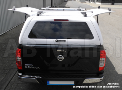 Force Pro flakkåpa med öppningsbara sidoluckor till Nissan Navara (1,5 hytt) från 2015-