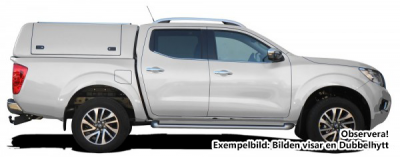 Force Pro flakkåpa med öppningsbara sidoluckor till Nissan Navara (1,5 hytt) från 2015-