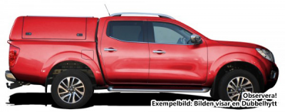 Force Pro flakkåpa med öppningsbara sidoluckor till Nissan Navara (1,5 hytt) från 2015-