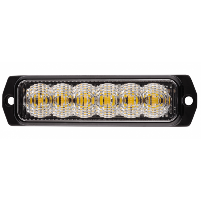 Blixtljus med 6 orange LED | ECE R65/R10 | 9-33V