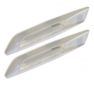 BMW LED sidomarkering, orange ledlampa med klar lins