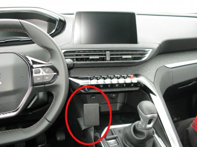Mobilhållare Peugeot 3008 från 2016-2024