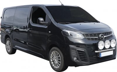 Extraljusfäste i Rostfritt stål till Opel Vivaro från 2020-